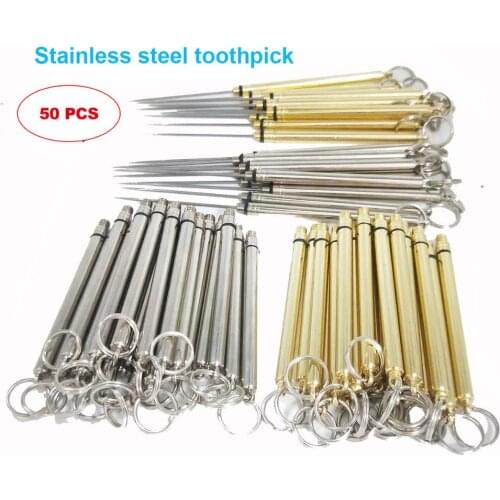 Wholesale Multifunctional Titanium Alloy Toothpick, Reusable Metal Toothpick, Ultra Light Portable Multifunc Tional Fruit Fork