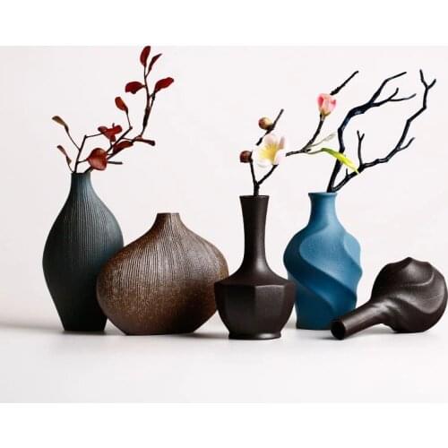 Modern Ceramic Vase for Wedding Decoration Home Decor Living Room Decoration Porcelain Vase Mini Ceramic Vases
