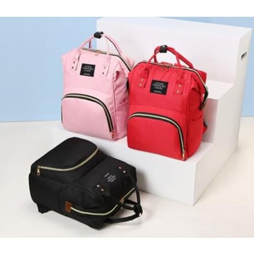 Zip Mummy Nursing Bag Large Capacity Baby Care Waterproof Nursing Bag Wet Bag For Baby Stroller