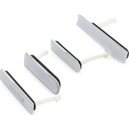 USB Port + Earphone Jack + Micro SD+SIM Card Dust Plug For Sony Xperia Z L36H L36 C6603 Replacements