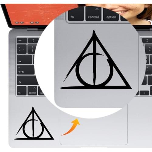 Deathly Hallows Trackpad Laptop Sticker for Macbook Pro 16" Air Retina 11 12 13 15 inch Vinyl Mac Book Decal 14" Notebook Skin