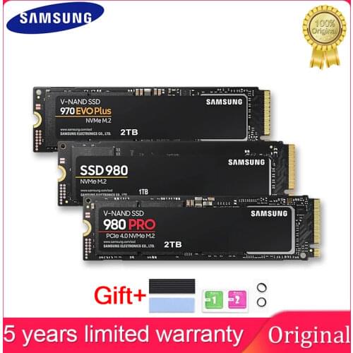SAMSUNG SSD M.2 500GB 250GB 970 EVO Plus NVMe Internal Solid State Drive 1T 2T 980 PRO nvme Solid State PCIe HDD for Laptop