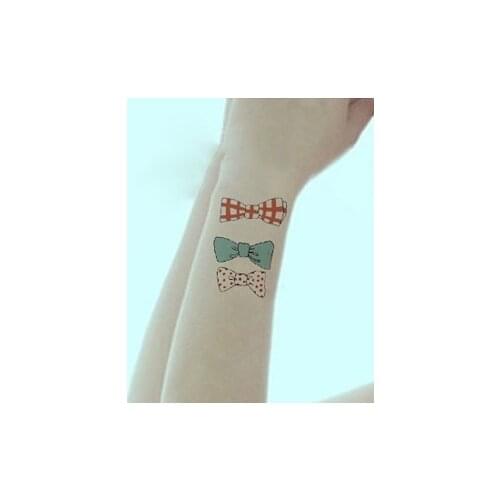 Waterproof Temporary Tattoo Sticker Bow Issuer tattoo lattice for child kids girl women tatto stickers flash tatoo fake tattoos