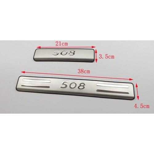 High quality stainless steel Scuff Plate/Door Sill for 2011-2019 Peugeot 508