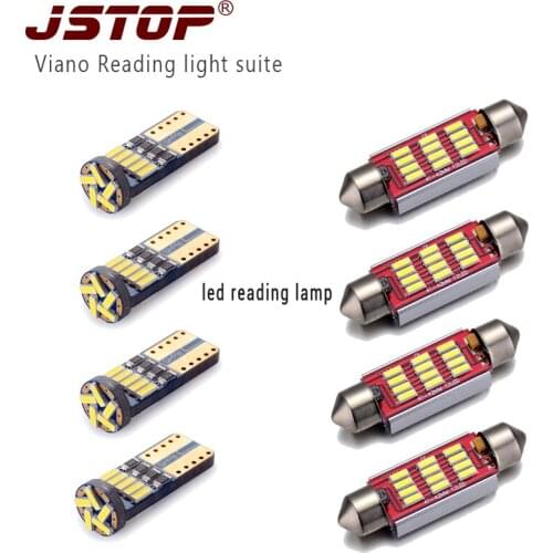 JSTOP8piece/set Viano high quality led lamps bulbs c5w festoon 41mm C10W auto canbus t10 w5w 12VAC light