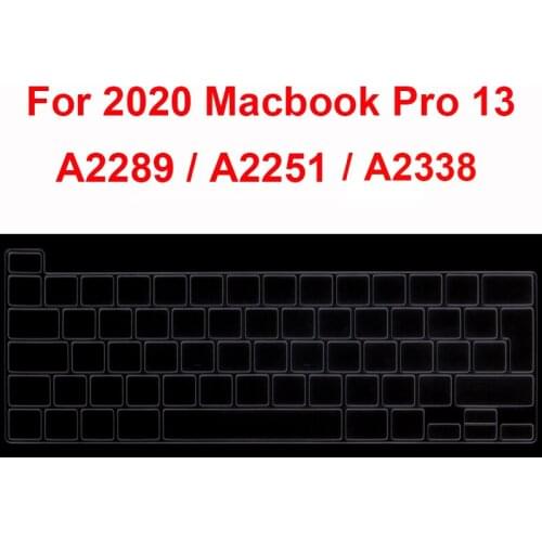 EU keyboard style protective cover for 2020 Macbook Pro 13 A2289 A2251 A2338 silicon keyboard skin protector