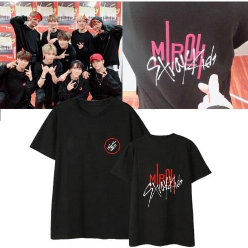 Kpop concert HI-STAY Short sleeve t-shirt kpop Stray kids tshirt men and women printing graphic t shirts tops harajuku shirt
