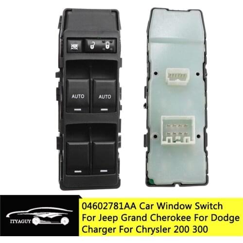 04602781AA Window Switch Power Master Regulator Button For Jeep Grand Cherokee For Chrysler 200 300 For Dodge Avenger Charger
