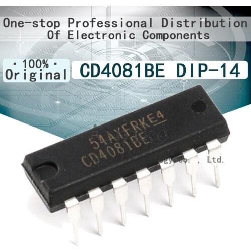 10/Pcs New Original CD4081BE CD4081 DIP-14 CMOS quad 2 input with gate Logic gate IC chip