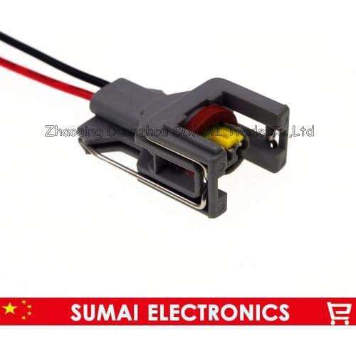 20 PCS 2Pin Auto fuel spray nozzle/oil atomizer plug with cable,Car Electrical plug for Delphi connector