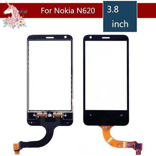3.8" For Nokia Lumia Lumia 620 N620 LCD Touch Screen Digitizer Sensor Outer Glass Lens Panel Replacement