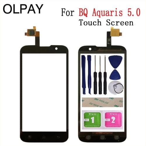 5.0'' Mobile Phone Touchscreen For BQ Aquaris 5.0 Touch Screen Glass Digitizer Panel Lens Sensor Glass Repair parts