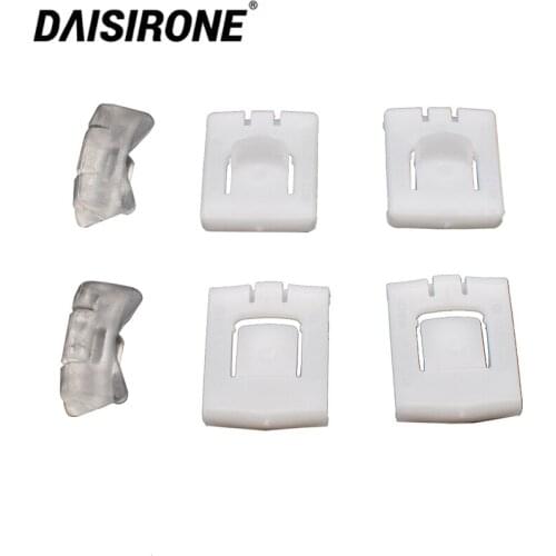6Pcs Seat Rail Runner Clip Slider Guide Piece For Audi Volkswagen Seat Car Plastic Fastener Clip 435881203A