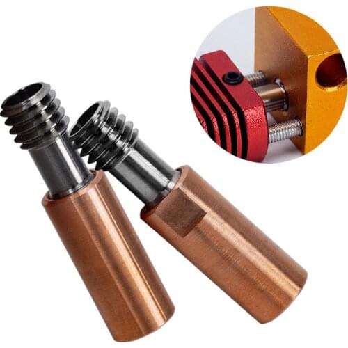 Titanium alloy Bi-Metal Heat Break Titanium Copper Throat For CR10 ENDER 5/3 CR-10S 1.75MM Filament Smooth Heatbreak Throat