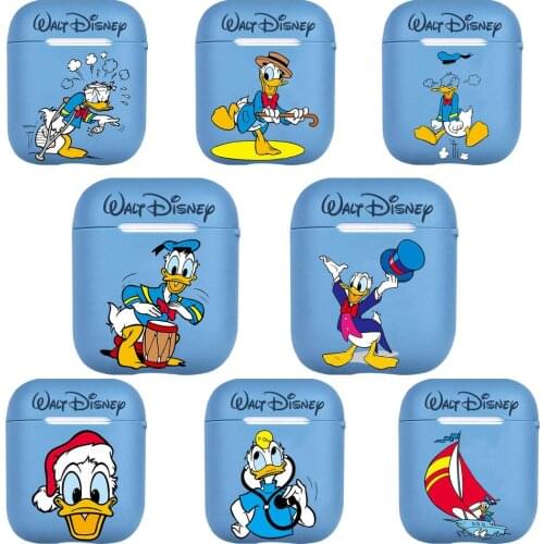 Disney Cartoon Donald DuckPattern Case for Airpods Pro 1/2 Cover Protective Earphone Cases Headphones Funda Protective For Airpo