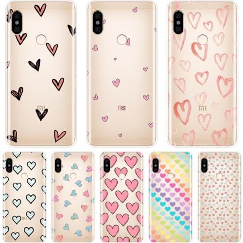 Heart Love Phone Case For Xiaomi Redmi S2 6A 5 Plus 4A Pocophone F1 Redmi Note 6 Pro 5A Prime 5 4 4X Soft Silicone Back Cover