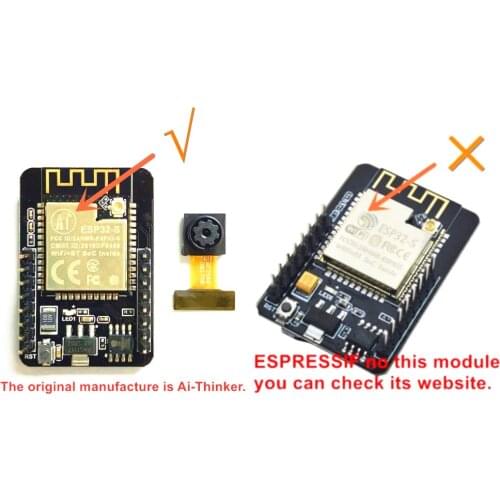 ESP32 ESP32-CAM WiFi + Bluetooth Module Camera Module Development Board with Camera Module OV2640 2MP Genuine authorization