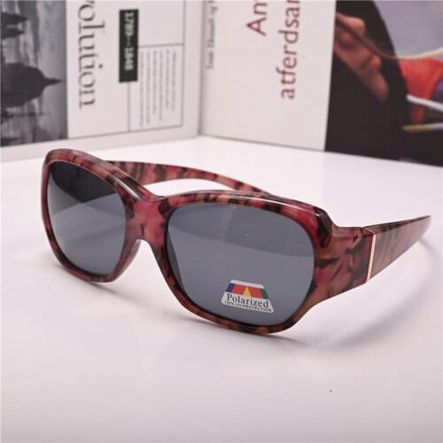 Evove Clip on Sunglasses Women Men Unisex Large Sun Glasses for Female Polarized Driving Goggles Fit Over Eyeglasses Frames