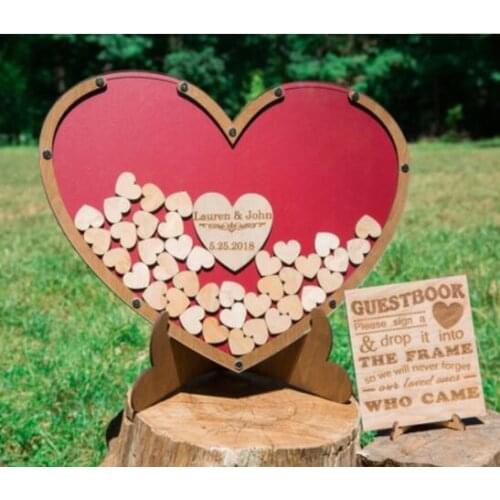 Personalize names dateHeart Drop Box Guest Book Wedding Drop Top Boxes Guest Book Alternative, Unique Wedding Day Guest Book