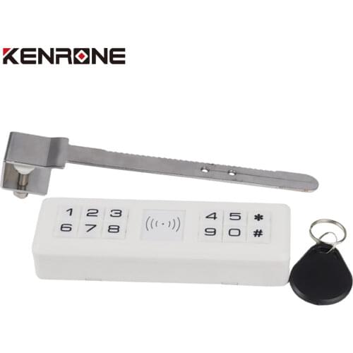 KERONG Keyless Digital RFID Card Reader Password Combination Sliding Glass Display Cabinet Lock