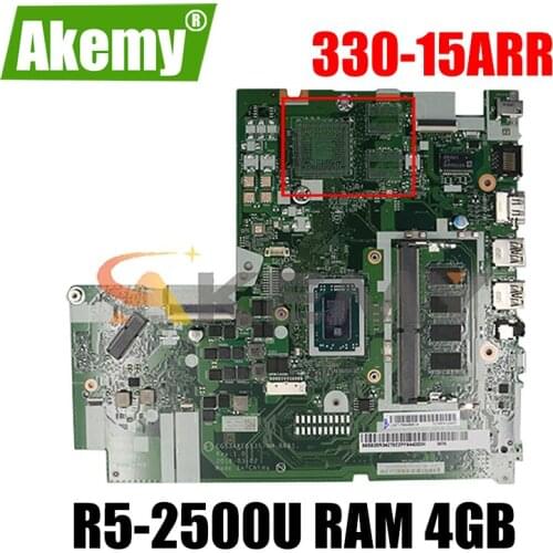 For Lenovo 330-15ARR laptop motherboard NM-B681 motherboard CPU R5-2500U RAM 4GB tested 100% working FRU 5B20R34285 5B20R34278