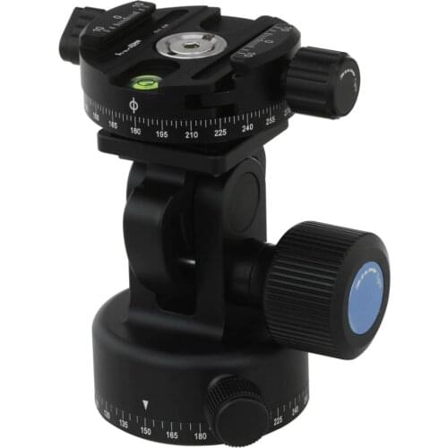 Haoge Metal Tripod Monopod Tilt Head features Panning Base with 58mm Quick Release Panoramic Base Compatible with Arca-Swiss