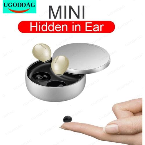 Mini Hidden Bluetooth Earphones Wireless Headset Inear Micro Earbuds With Microphone Stereo Earpiece For Small Ears Invisible