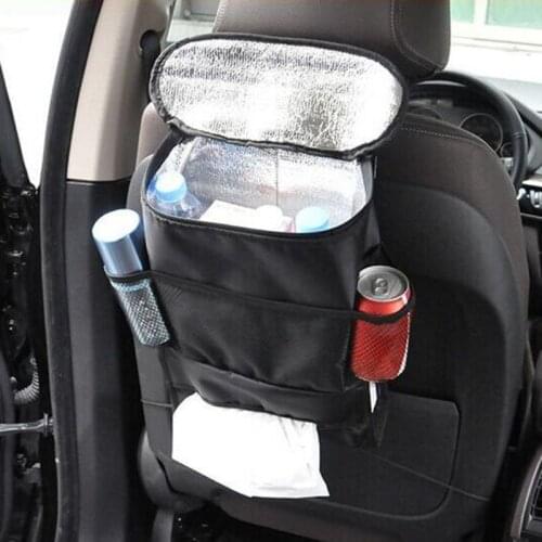 1 Pc Multifunction Car Auto Seat Back Multi-Pocket Storage Bag Organizer Holder Travel Hanger Black Car Interior Accessories
