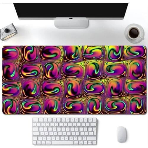 Non-slip Mat Pad Mouse for Computer Mousepad grid Carpet large PC Gamer Cabinet Keyboard Gaming Accessories Deskpad Table Pads