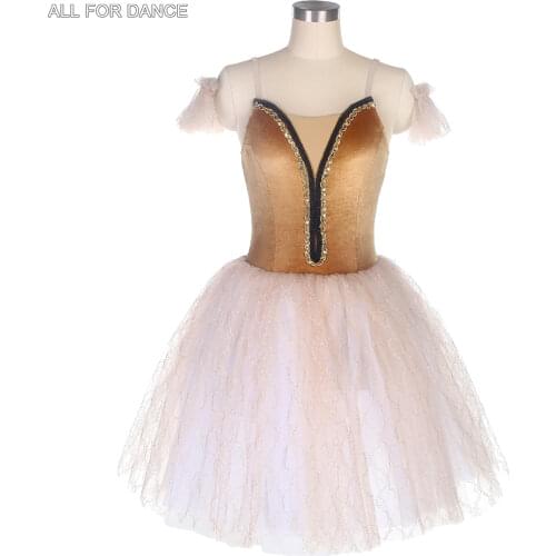 New Brown Velvet Bodice Ballet Dance Costume For Girls/Women Stage Performance Dance Tutu Ballet Dance Wear