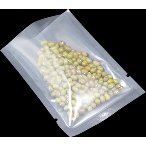 16*24cm Open Top Heat Seal Food Storage Packaging Bag Retort Pouch Vacuum Clear Plastic Packing Bag For Meat Fruit Grain Snack