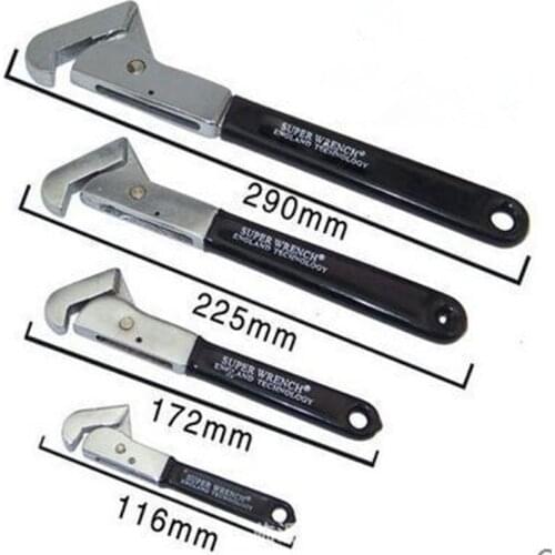 4" 6" 8" 10" Adjustable Wrench Multi Tool Hand Tools Universal Pipe Wrench Hook Type Spanner