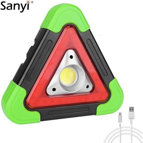 COB LED Solar Powered Working Light 5 Modes White Red Portable Spotlight USB Rechargeable Solar Lamp Outdoor Lantern For Fishing