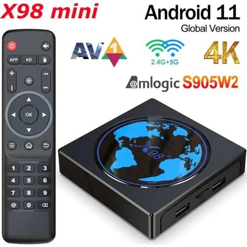 10pcs H96 MAX X4 Android Tv Box Android 10 Amlogic S905X4 4G 64G 4K 1080p 3D Video Media Player 2.4G&5G Wifi Set Top Box