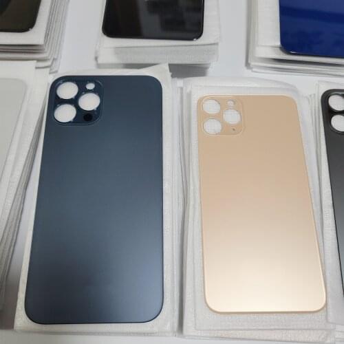 AAA Top Quality Big Hole For iPhone 8 8plus X XS XR 11 12 Back Glass Battery Cover Big Hole Rear Door Housing parts Replacement