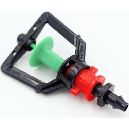 100pcs/pack Greenhouse Nursery Garden Microjet Sprinkler With 1/4" Barb Hanging Rotating Micro Nozzle Mushroom Cooling M112
