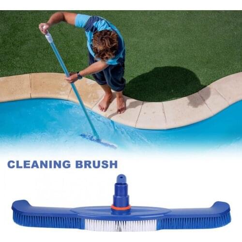 18Inch Swimming Pool Cleaning Brush Head Cleans Easily For Walls Tiles Floors Sleek Strong Bristles Pool Vacuum Cleaner