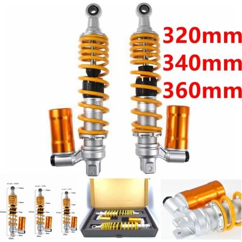 Motorcycle Rear Shock Absorbers Gas Dampers Inverted 320mm 340mm 360mm Hard And Soft Adjustable For Yamaha Nmax Pgo Gtr125 Pcx