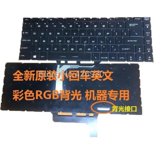 English RGB Backlit Keyboard For MSI PS42 8RA 8RB 8RC 8MO MS-16Q1 Q2 Q3 Q4 GF63 MS-16R1 16R2 26R1 PS42 8M GF63 8RD 9Z.NEVBN.A1N