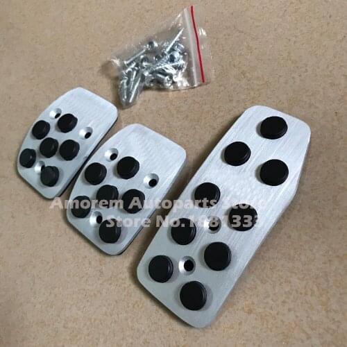 TTCR-II Car Accessory For Chevrolet Spark non-slip manual pedals,aluminium gas/accelerator/brake/footrest pedals pad stickers