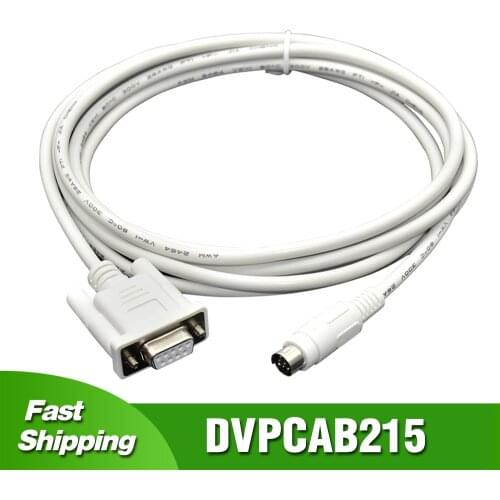 DVPCAB215 PC-DVP For Delta DVP PLC Programming Cable DVP Download Line Serial RS232 Port Cable Fast ship