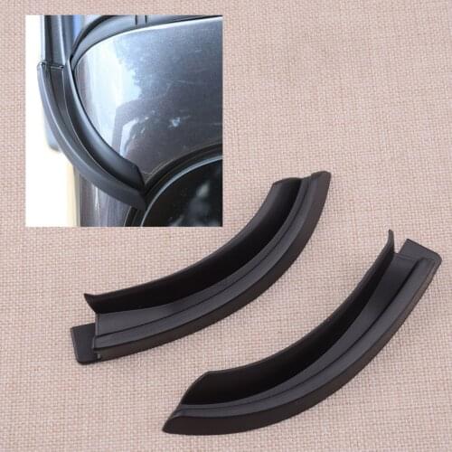 2Pcs ABS Car Roof Side Water Rain Gutter Extension Fit for Jeep Wrangler JL 2018 2019 2020 Accessories