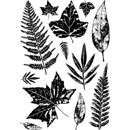 Leaf transparent Clear Stamps seal Scrapbook Paper Craft Clear stamp scrapbooking X0479