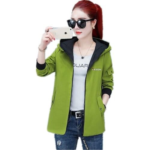 Youth clothing for Women short jacket large size coat Lady clothes Hooded Casual coats NEW Autumn Korean fashion clothing 1508