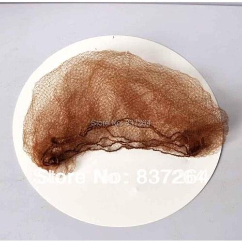 Invisible hair nets disposable hairnet 20inch brown color dance hair net small net dancing net