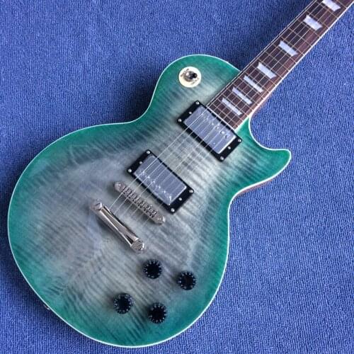 Upgrade Tune-o-Matic bridge guitar Tiger Flame guitar Rosewood fingerboard, Electric guitar Free Delivery