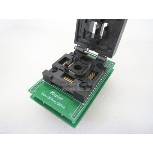 Clamshell TQFP44/LQFP44 SA245A SXA-QFP44 test seat spacing 0.8mm IC Burning seat Adapter testing seat Test Socket test bench
