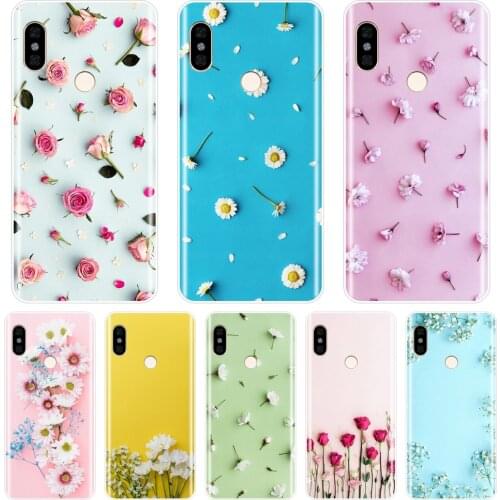 Rose Pink Phone Case For Pocophone F1 Xiaomi Redmi Note 6 Pro 5A Prime 5 4 4X Soft Silicone Back Cover For Redmi S2 6A 5 Plus 4A