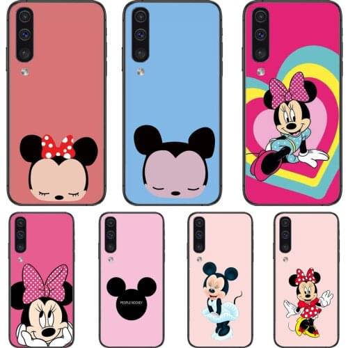 Pink Red Minnie Mouse Phone cover hull For SamSung Galaxy S8 S9 S10E S20 S21 S5 S30 Plus S20 fe 5G Lite Ultra black soft case