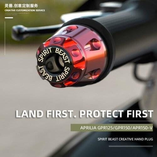 Spirit Beast Motorcycle Grip Bar End Balanced Weight for Aprilia GPR125 GPR150 APR150-V Triumph Thunderbird America Scrambler
